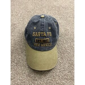 Newhattan Baseball Cap Unisex OS Navy Blue Tan Excellent Santa Fe New Mexico Hat